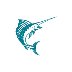 blue marlin fish icon