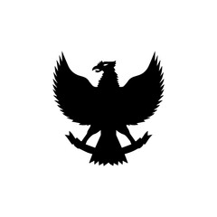 Garuda Indonesia symbol, vectors illustration.
