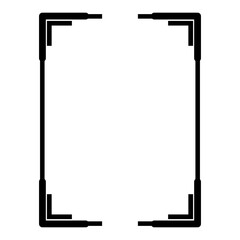 classic nuanced frame trim icon