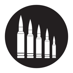 bullet ammunition vector illustration symbol design