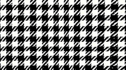 Black and White Houndstooth Pattern Texture for Fashion Design and Textile Projects