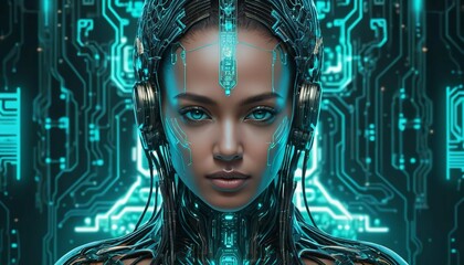 portrait of a woman with eyes