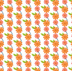 seamless pattern with flowers