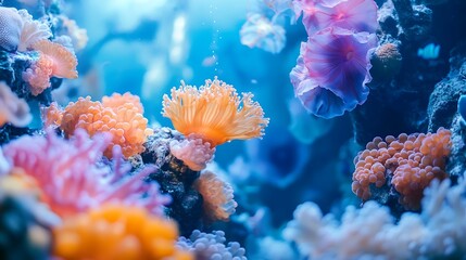 Vibrant Coral Reef Underwater Scene