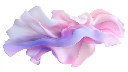 Pastel soft fabric waves in motion.