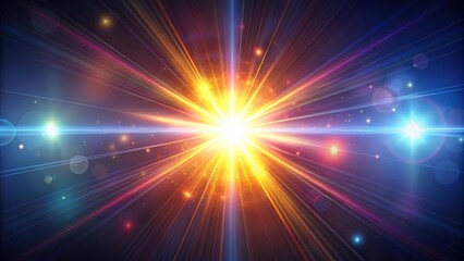 Optical flares creating abstract light background effect, optical flare, video effect, abstract, light, background, glowing