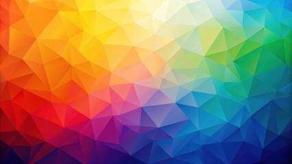 Obraz premium Rainbow gradient polygon background in shades of orange and blue, rainbow, gradient, polygon, background, orange, blue