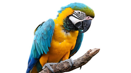 Fototapeta premium A colorful parrot is perched on a branch