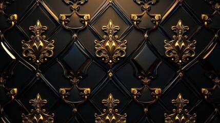 Award-worthy background featuring opulent gold motifs on a dark backdrop, with a touch of modern minimalism for a traditional appeal