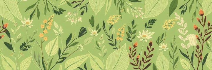 Abstract organic green lines creating a soothing and modern wallpaper background, botanical, wallpaper, pattern