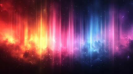 Abstract Background with Glowing Vertical Lines. Generative AI