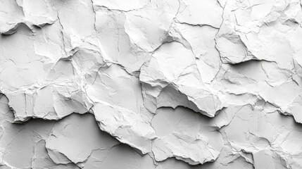 White Textured Paper Background with High Detail. Generative AI