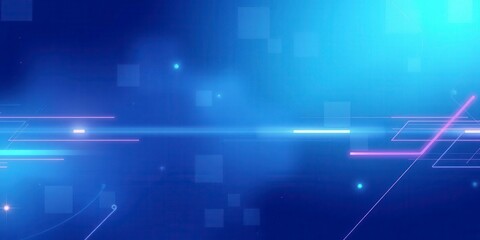 Obraz premium Sleek white background with glowing digital lines and geometric shapes, lines, minimalist