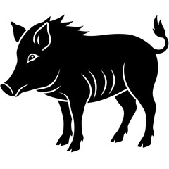 Boar Silhouette vector illustration