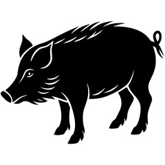 Boar Silhouette vector illustration