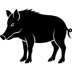 Boar Silhouette vector illustration