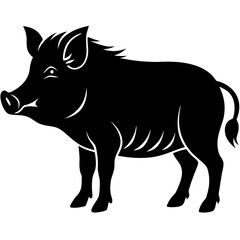 Boar Silhouette vector illustration