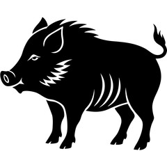 Boar Silhouette vector illustration