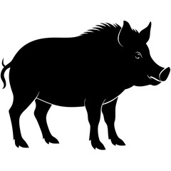 Boar Silhouette vector illustration