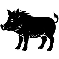 Boar Silhouette vector illustration