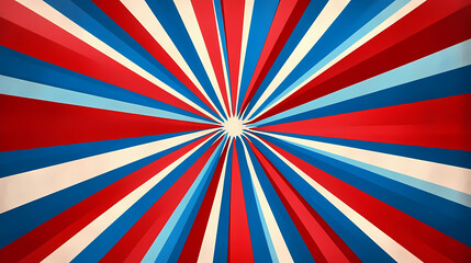 Abstract red and blue starburst patterns with white highlights and dramatic effects. Starburst. Illustration