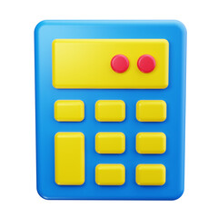 calculator 3d render icons