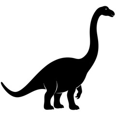 Brontosaurus Silhouette vector illustration