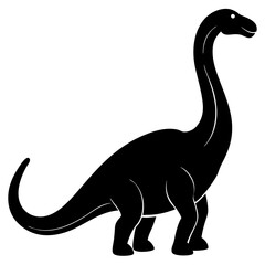Brontosaurus Silhouette vector illustration