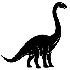 Brontosaurus Silhouette vector illustration