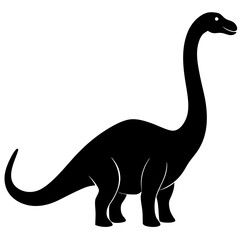 Brontosaurus Silhouette vector illustration