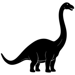 Brontosaurus Silhouette vector illustration