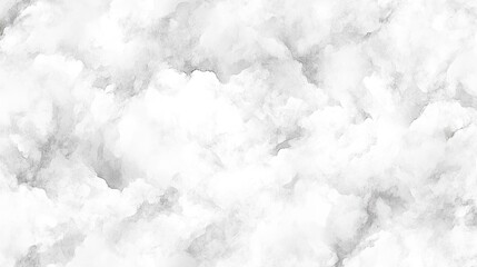 Fototapeta premium Seamless grayscale texture of fluffy clouds.