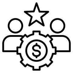 human resources single icon