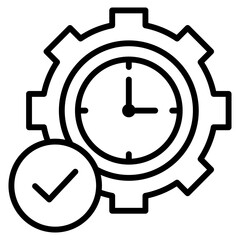time management single icon