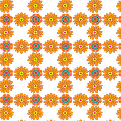 seamless pattern with flowers