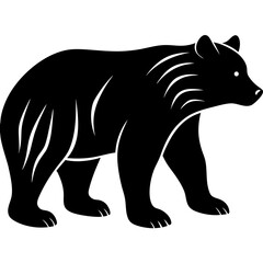 Brown Bear Silhouette vector illustration