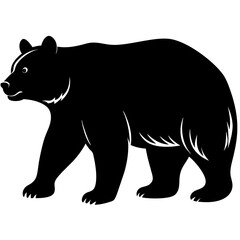 Brown Bear Silhouette vector illustration