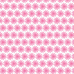 seamless pattern with pink flowers