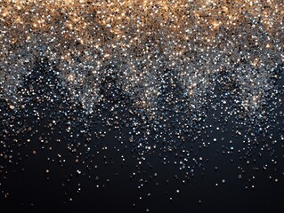 Soft shimmering silver particles drifting slowly over a dark background abstract art studio environment close-up perspective
