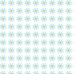 seamless pattern with camomiles