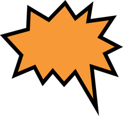 Obraz premium star burst comic shape