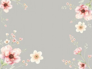 Watercolor flowers in various colors and styles, perfect for invitations, cards, and other design projects, invitation, delicate, card