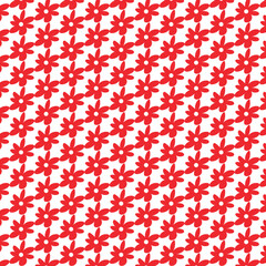 seamless pattern with red hearts