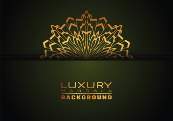 Luxury ornamental mandala logo background, arabesque style.