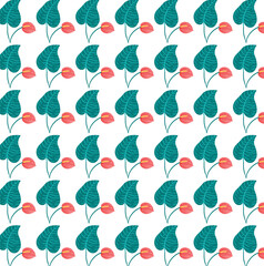 seamless background with flowers