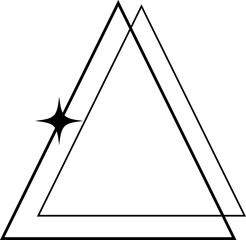 Triangle Sparkle Frame Design