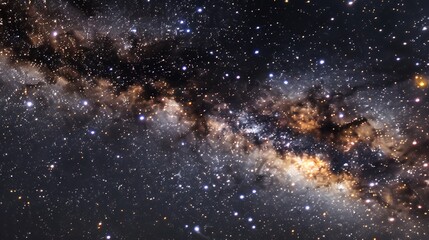 Obraz premium Cosmic Tapestry: A Celestial Dance of Stars and Nebulae