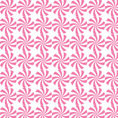 seamless pattern with pink flowers