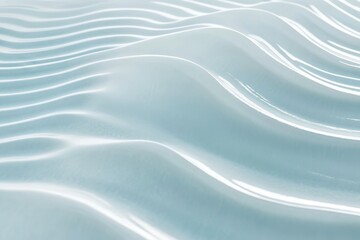 Obraz premium Elegant Light Blue Water Waves Texture with Soft Ripples and Tranquil Surface for Relaxation, Meditation, and Nature Background Use in Various Creative Projects