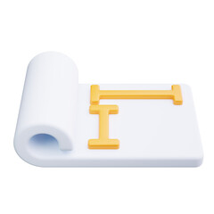 blueprints 3d render icons